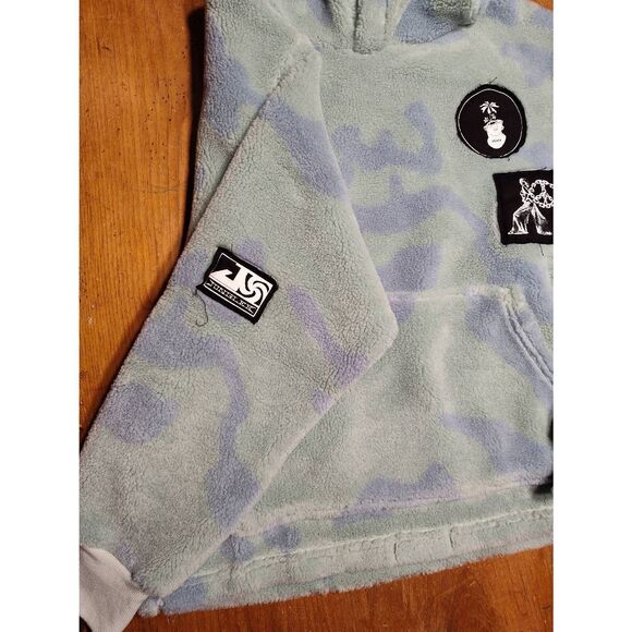 THE SHERPA DYED PATCH HOODIE BY JUNGLES WITH J FERG ART SIZE MEDIUM - Picture 13 of 14